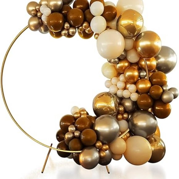 Round Backdrop Stand Circle Balloon Arch FrameWedding Flower RingDecoration